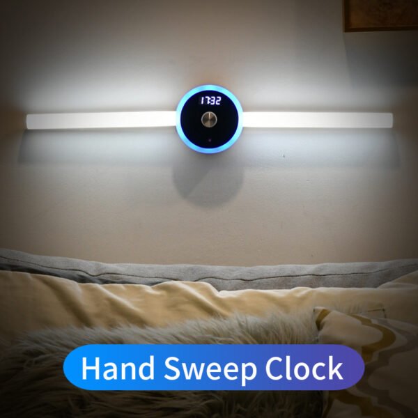 Smart Cabinet Light Clock Timing Sensor Light Removable LED Wardrobe Light Human Body Sensor Light - Image 6