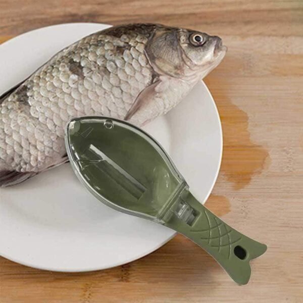 Fish Skin Brush Scraping Fish Scale Brush Grater Quick Disassembly Fish Knife Cleaning Peeling Skin Scraper Scraper Fish Scaler Kitchen Tools - Image 5