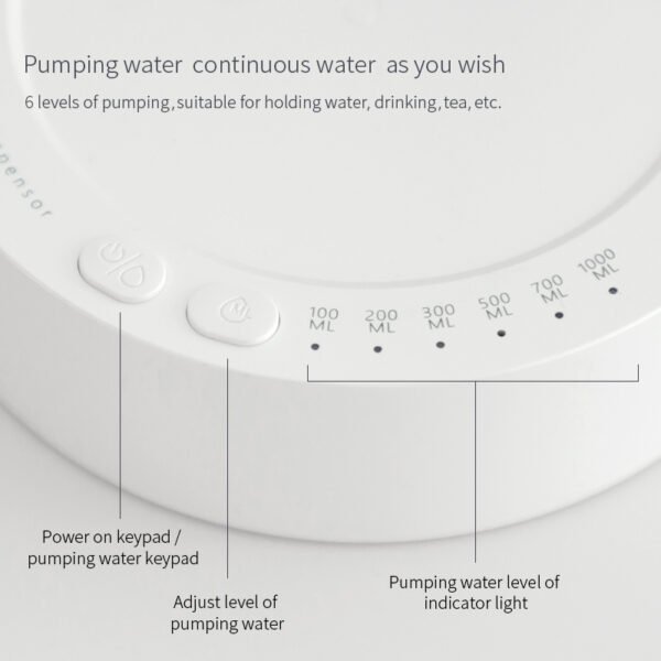 Desk Dispenser Electric Water Gallon Automatic Water Bottle Dispenser Rechargeable Water Dispenser - Image 10