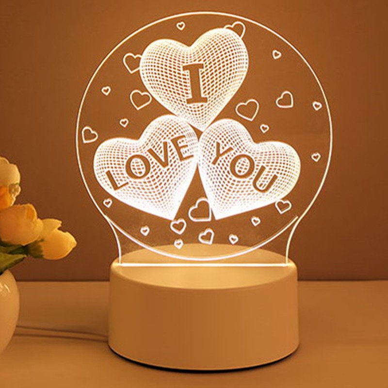 3D Lamp Acrylic USB LED Night Lights Neon Sign Lamp Xmas Home Decorations For Room Decor Valentines Day Gifts - Image 10